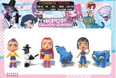 3-4寸Q版猎魔女团  6只OPP袋装