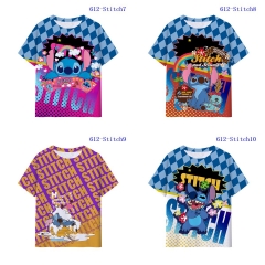 5 Styles Lilo & Stitch Cartoon Pattern Anime T-shirt