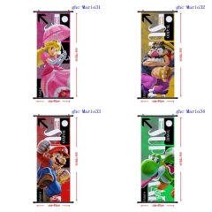 40*102cm 5 Styles Super Mario Bro Cartoon Wallscrolls Waterproof Anime Wallscrolls