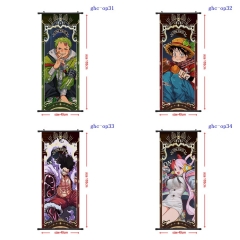 40*102cm 5 Styles One Piece Cartoon Wallscrolls Waterproof Anime Wallscrolls