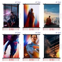2 Sizes 8 Styles Superman Cartoon Wallscrolls Waterproof Anime Wallscrolls