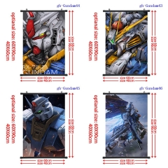 2 Sizes 5 Styles Mobile Suit Gundam Cartoon Wallscrolls Waterproof Anime Wallscrolls