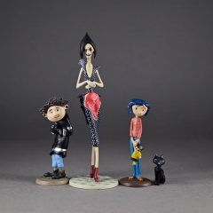 4pcs/set Coraline & the Secret Door Anime PVC Figure Toy
