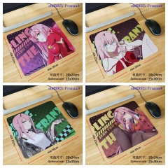 国家队Darling In The Franxx（Franxx） 鼠标垫30X25x0.3  锁边