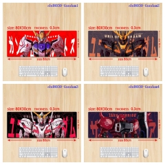 80*30*0.3cm 5 Styles Mobile Suit Gundam Cartoon Anime Mouse Pad