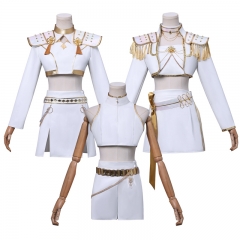 （衣服+假发）漫路人韩流女团K-POP猎魔女团cos服鲁米白色款cosplay 服装二次元