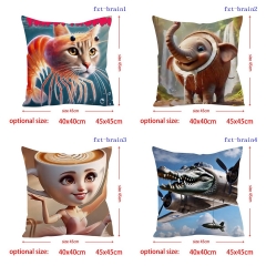 45*45cm 8 Styles Italian brainrot Cartoon Anime Pillow