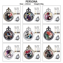 14 Styles Persona Cartoon Rotational Anime Small Necklace Pocket Watch