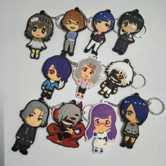 11 Styles Tokyo Ghoul Cartoon Anime Soft Rubber Plastic Keychain