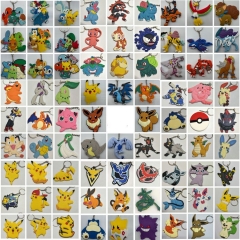 39 Styles Pokemon Cartoon Anime Soft Rubber Plastic Keychain