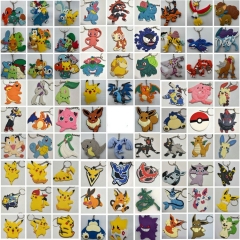 36 Styles Pokemon Cartoon Anime Soft Rubber Plastic Keychain