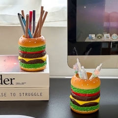 汉堡笔筒，高度9.5厘米