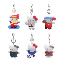 6 Styles 8cm Hello Kitty Cartoon Anime Plush Toy Pendant
