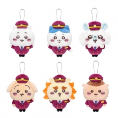 6 Styles 10cm Chiikawa Cartoon Anime Plush Toy Pendant