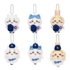 6 Styles 10cm Chiikawa Cartoon Anime Plush Toy Pendant