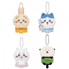 4 Styles 10cm Chiikawa Cartoon Anime Plush Toy Pendant
