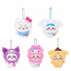 5 Styles 15cm Chiikawa Cartoon Anime Plush Toy Pendant