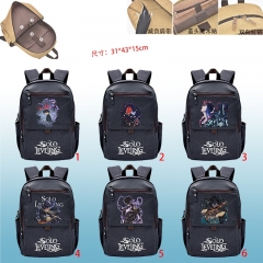 6款我独自升级16安PU盖帆布双肩背包一个