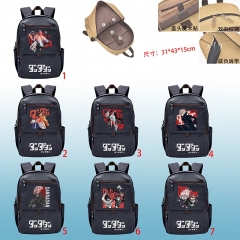 7款胆大党16安PU盖帆布双肩背包一个