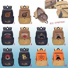 10款火影16安PU盖帆布双肩背包一个