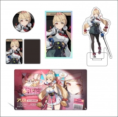 5 Styles Zenless Zone Zero Cartoon Pin Anime Acrylic Coloured Paper/Standing Plate