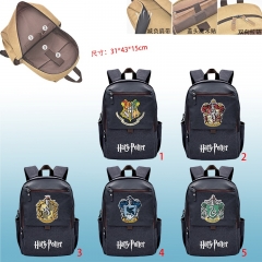 5款哈利波特16安PU盖帆布双肩背包一个