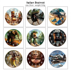 Italian-Brainrot 全彩印花动漫挂钟