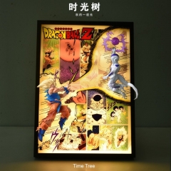 带电)七龙珠孙悟空费利萨手办冲出漫画3D立体灯光画装饰摆件生日礼物