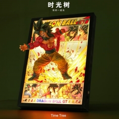 带电)七龙珠超四孙悟空冲出漫画3D立体灯光画摆件装饰画送朋友生日礼物