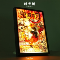 带电)鬼灭之刃炎柱炼狱杏寿郎3D立体灯画摆件装饰挂画送生日礼物