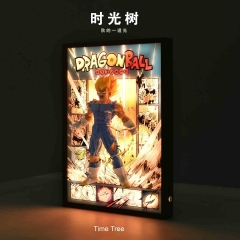 带电)时光树七龙珠自爆贝吉塔冲出动漫手办3D立体画装饰挂画送朋友礼物