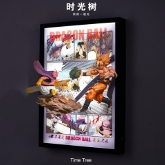 带电)七龙珠超级赛亚人孙悟空布欧冲出漫画3D立体画装饰灯光画