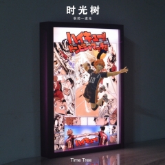 带电)排球少年日向翔阳小太阳3D立体画灯画创意装饰画摆件