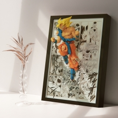 带电)七龙珠孙悟空神龙漫画动漫装饰3D立体画摆件挂画送男朋友的礼物