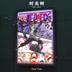带电)海贼王鹰眼米霍克手办立体画模型潮玩外贸摆件动漫手办批发代发