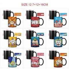 10 Styles Chiikawa Cartoon Pattern Ceramic Cup Anime Changing Color Ceramic Mug