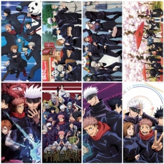 原神 挂画 动漫铜版纸海报学生宿舍墙纸壁画1套8张