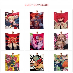 11 Styles 100*135CM Chainsaw Man Cartoon Anime Summer Quilt