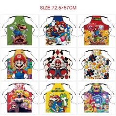 10 Styles Super Mario Bro Cartoon Household Anime Apron