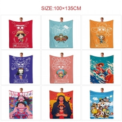 12 Styles 100*135CM One Piece Cartoon Anime Summer Quilt