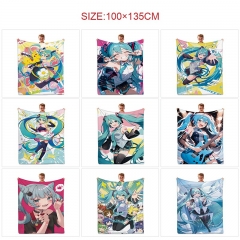 10 Styles 100*135CM Hatsune Miku Cartoon Anime Summer Quilt