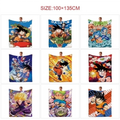 12 Styles 100*135CM Dragon Ball Z Cartoon Anime Summer Quilt