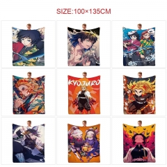 11 Styles 100*135CM Demon Slayer: Kimetsu no Yaiba Cartoon Anime Summer Quilt