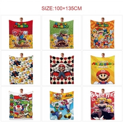 11 Styles 100*135CM Super Mario Bro Cartoon Anime Summer Quilt