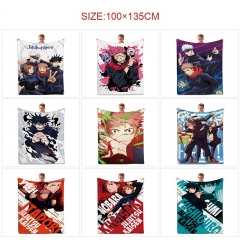 10 Styles 100*135CM Jujutsu Kaisen Cartoon Anime Summer Quilt
