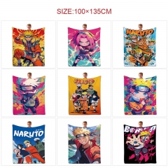 10 Styles 100*135CM Naruto Cartoon Anime Summer Quilt