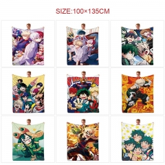 11 Styles 100*135CM My Hero Academia Cartoon Anime Summer Quilt
