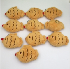 10个）15*11CM日系鲷鱼烧毛绒玩具公仔包包挂件卡通玩偶钥匙扣挂饰