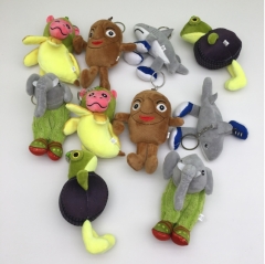 10pcs/set 13CM Italian Brainrot Cartoon Anime Plush Toy Pendant