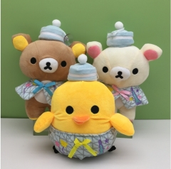 3pcs/set Rilakkuma Cartoon Anime Plush Toy Doll